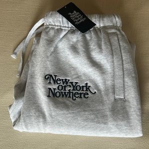NWT New York or Nowhere Gray Sweatpante
